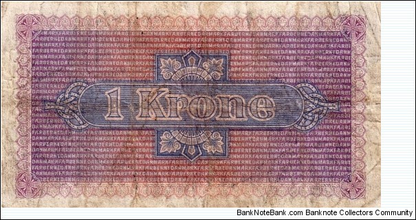 Banknote from Denmark year 1940