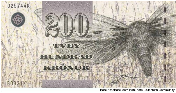 Faroe Islands 200 Krónur Banknote