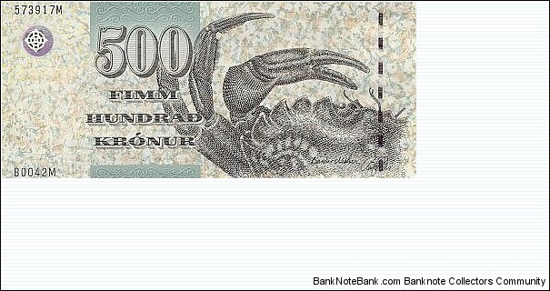 Faroe Islands 500 Krónur Banknote