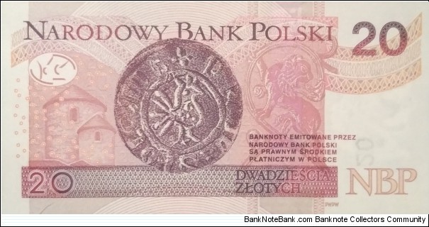 Banknote from Poland year 2016