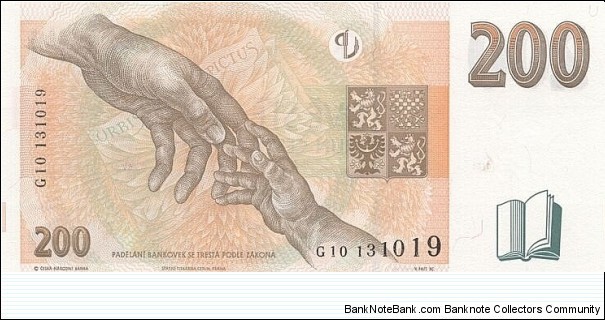 Banknote from Czech Republic year 1998