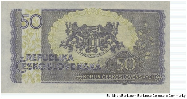 Banknote from Czech Republic year 1946