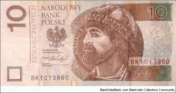 Poland 10 Złotych Banknote