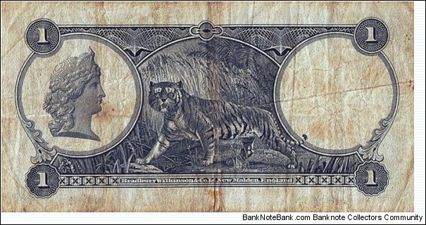 Banknote from Malaysia year 1935