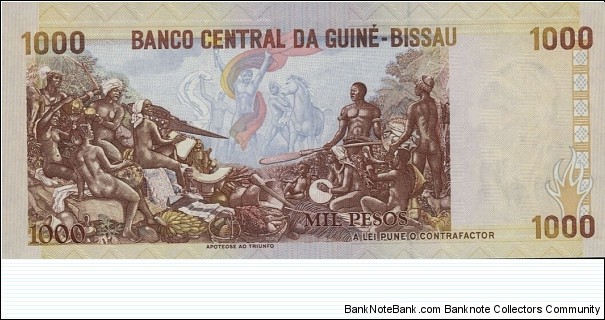 Banknote from Guinea-Bissau year 1993