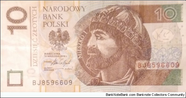 10 Złotych Banknote