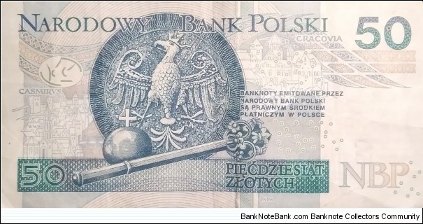 Banknote from Poland year 2012