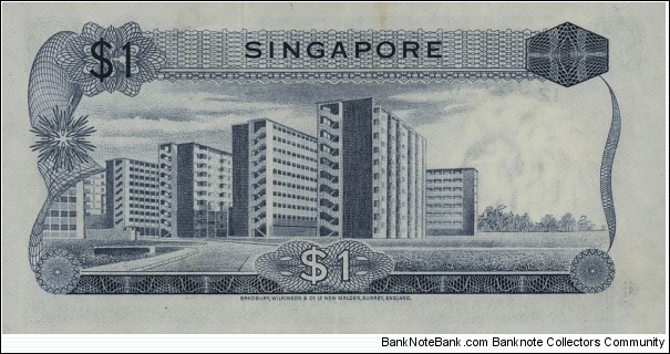 Banknote from Singapore year 1974