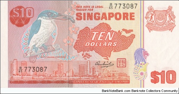 Singapore 10$ 1976 Banknote