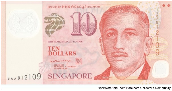 Singapore 10$ 2006-2019 Banknote