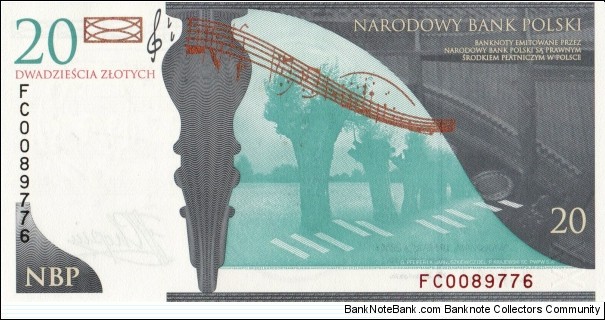 Banknote from Poland year 2009