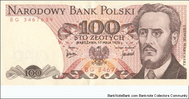 Poland 100 zlotych 1988
 Banknote