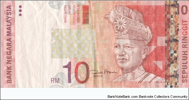 Malaysia 10 ringgit 2001 Banknote