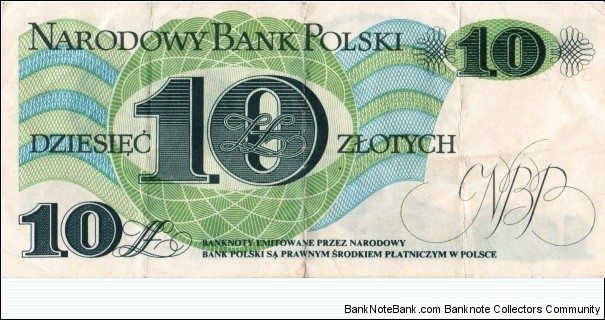 Banknote from Poland year 1982