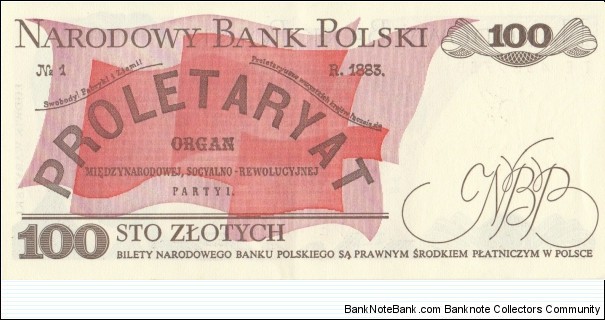 Banknote from Poland year 1988