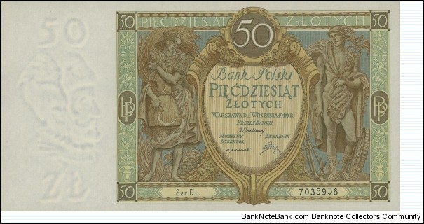 Poland 50 Złotych 1929 Banknote