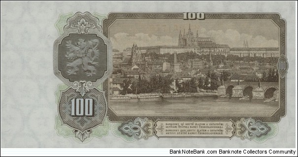 Banknote from Czech Republic year 1953