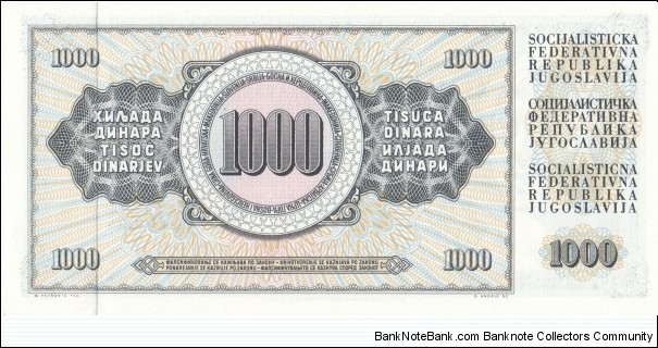 Banknote from Yugoslavia year 1978