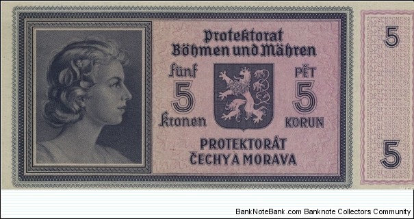 Banknote from Czech Republic year 1940