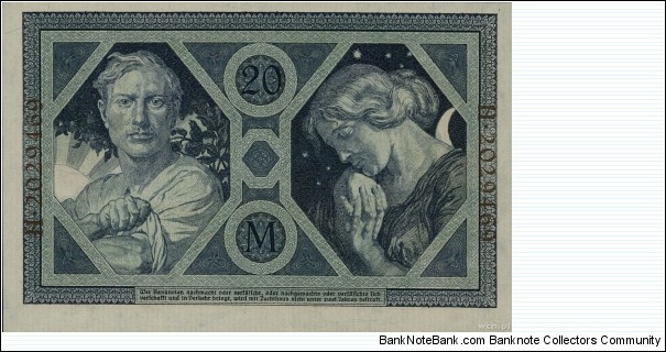 Banknote from Germany year 1915