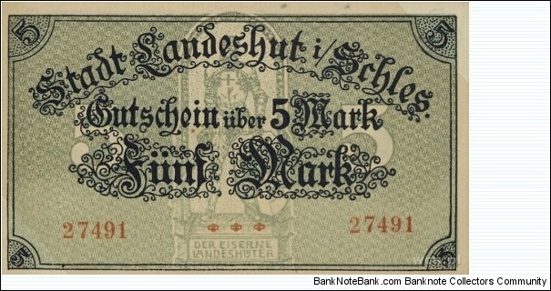 Banknote from Germany year 1918