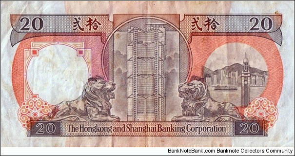 Banknote from Hong Kong year 1990