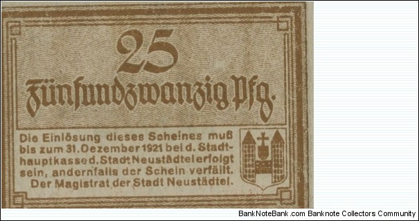 Banknote from Germany year 1921