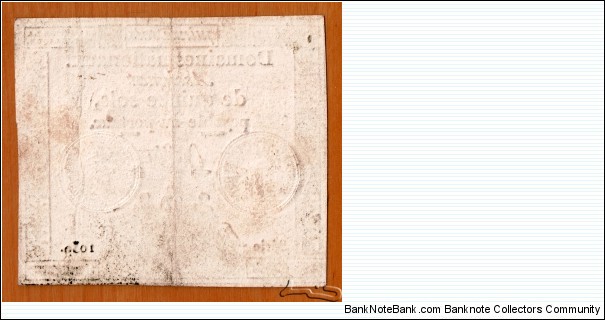 Banknote from France year 1792