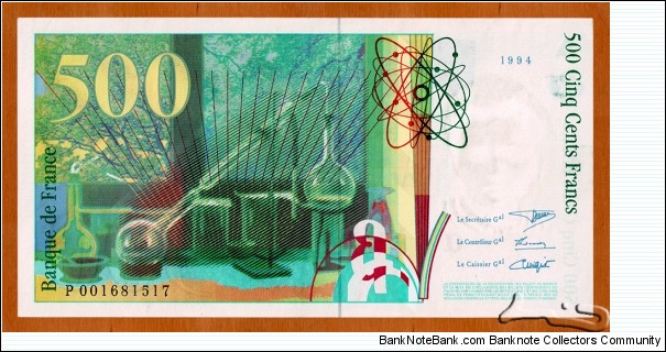 Banknote from France year 1994