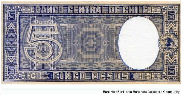 Banknote from Chile year 1958