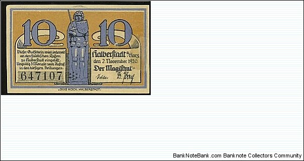 Banknote from Germany year 1920