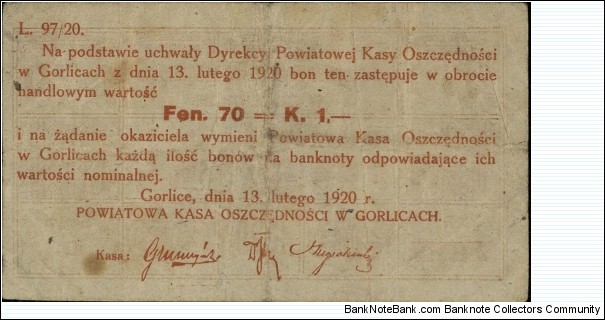 Banknote from Poland year 1920