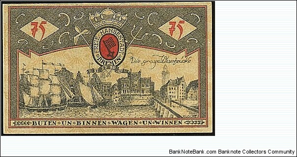 Banknote from Germany year 1921