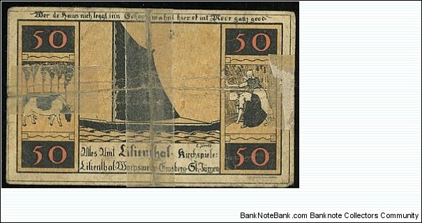 Banknote from Germany year 1921