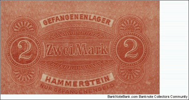 2 Mark - POW camp Hammerstein  Banknote