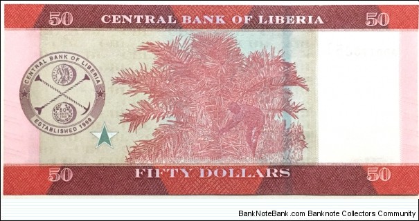 Banknote from Liberia year 2017