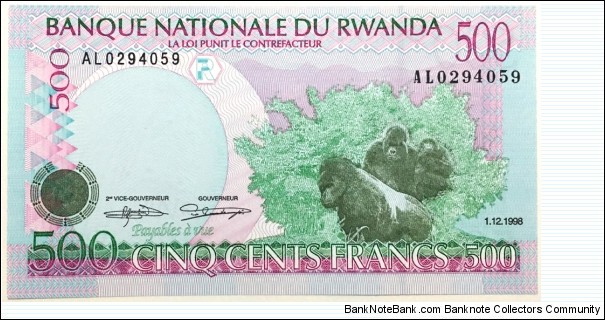 500 Francs Banknote