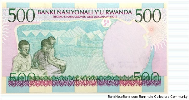 Banknote from Rwanda year 1998