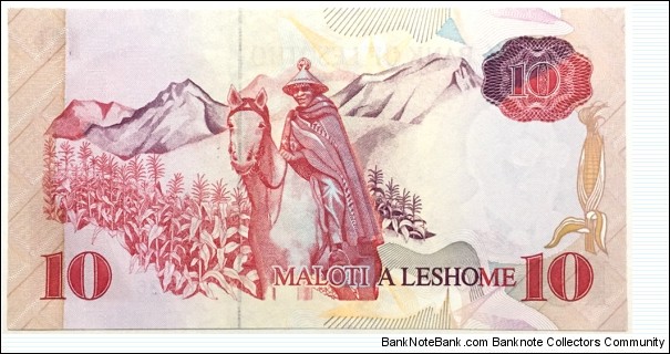Banknote from Lesotho year 1990