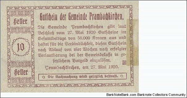 Banknote from Austria year 1920