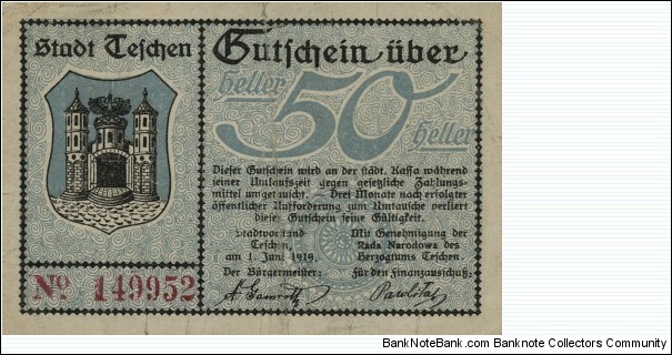 Banknote from Poland year 1919