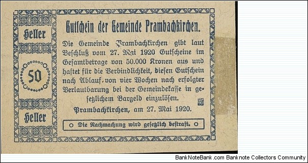 Banknote from Austria year 1920