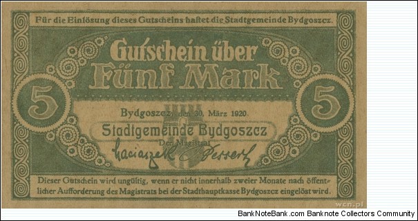 Banknote from Poland year 1920