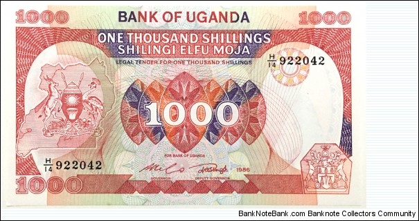 1000 Shillings Banknote