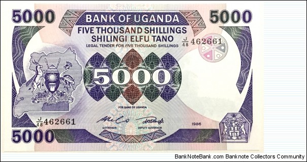 5000 Shillings Banknote