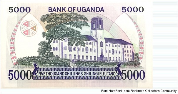 Banknote from Uganda year 1986