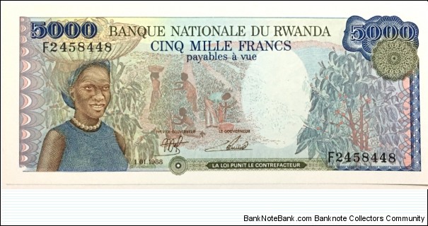 5000 Francs Banknote