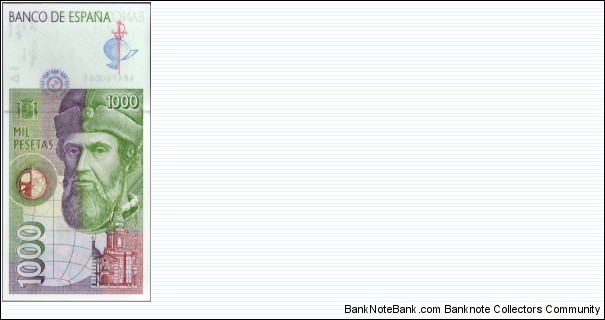 Banknote from Spain year 1992
