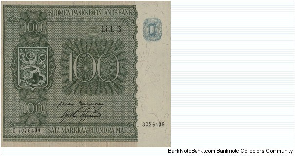 100 Markkaa Banknote