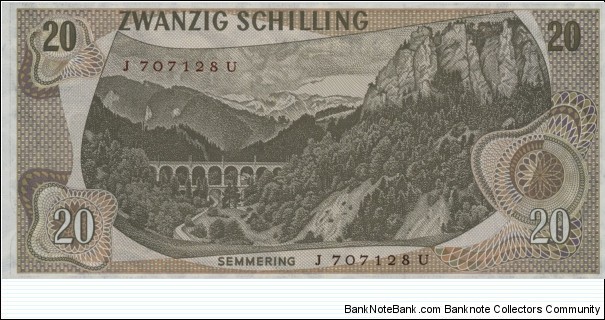 Banknote from Austria year 1967